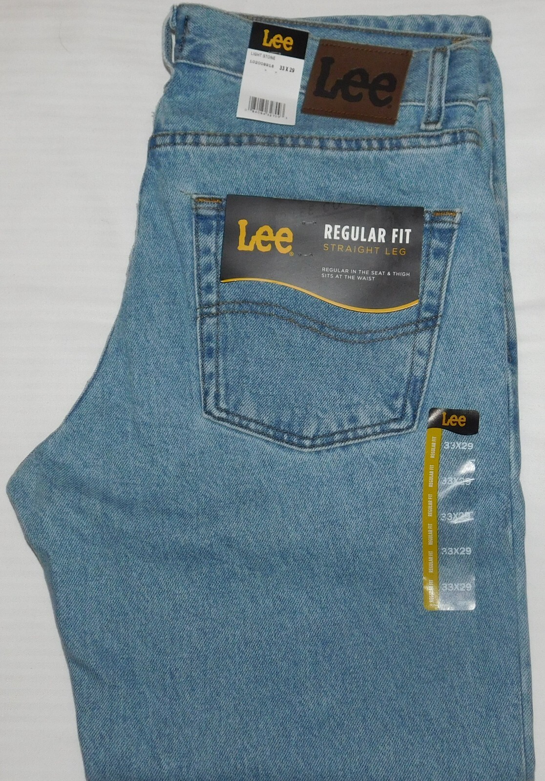 LEE Regular Jeans Straight Leg Regular Seat & Thigh At Waist Light Stone Blue