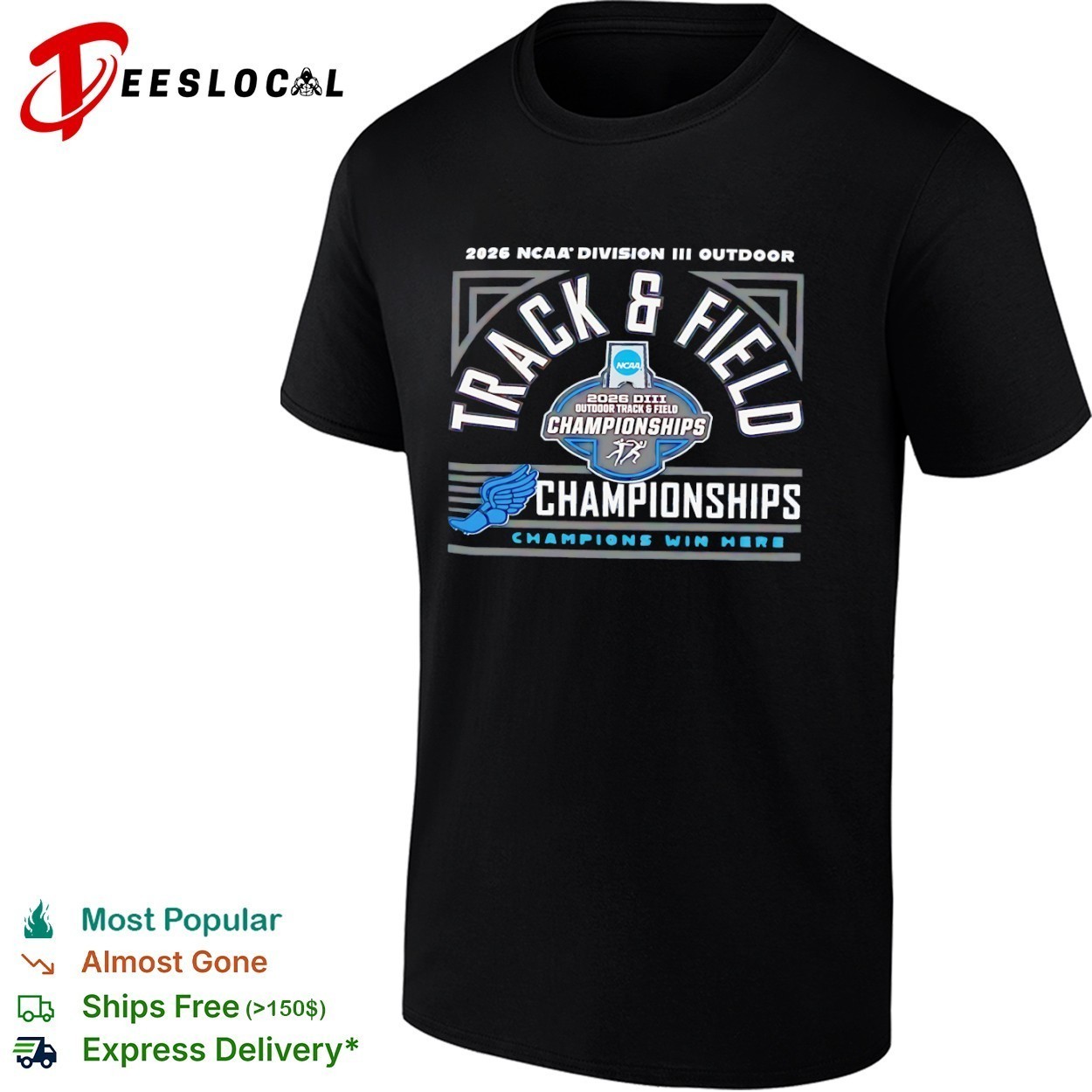 NCAA Division III Outdoor Track and Field Championships 2026 Champions Win shirt