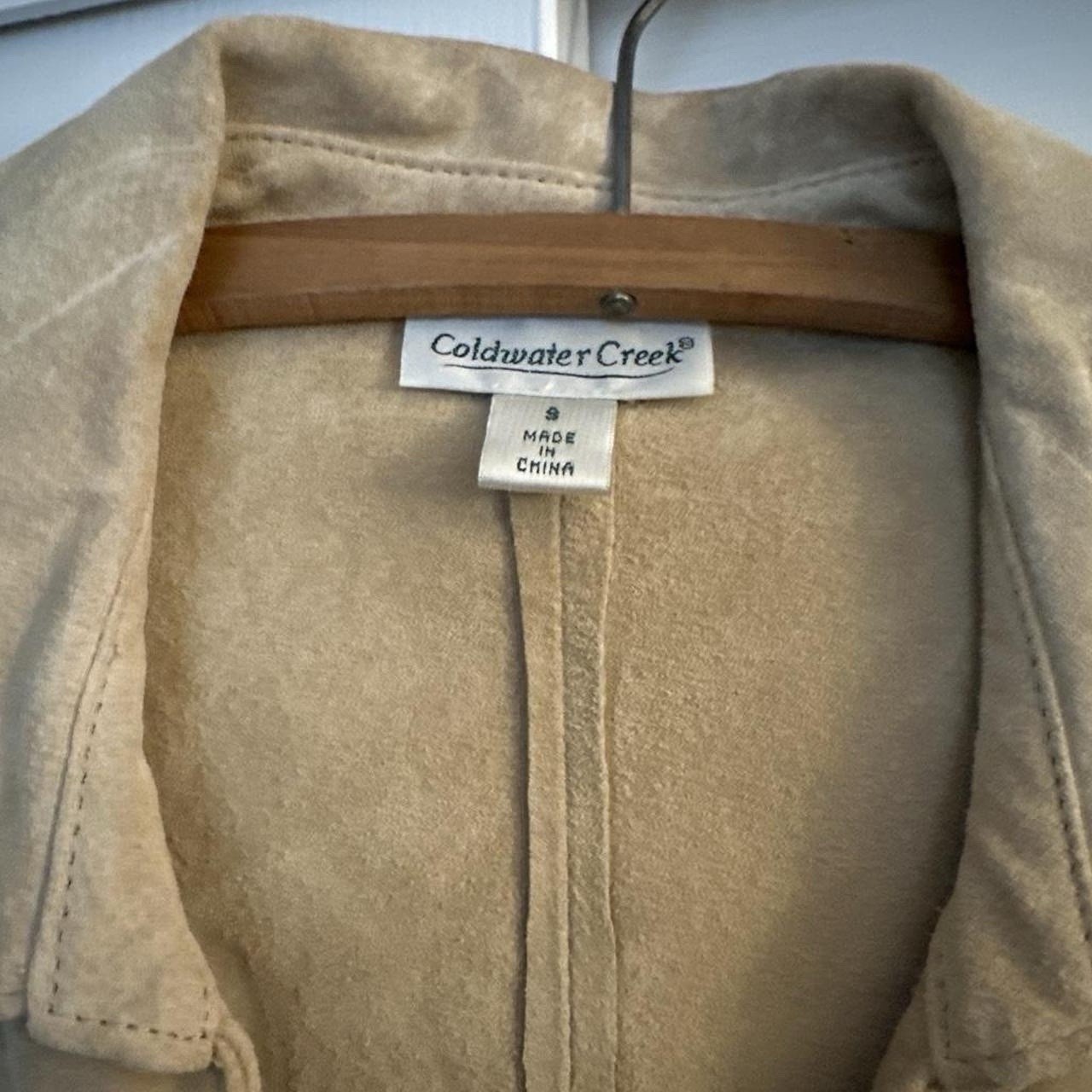 Coldwater Creek Beige Real Leather Jacket