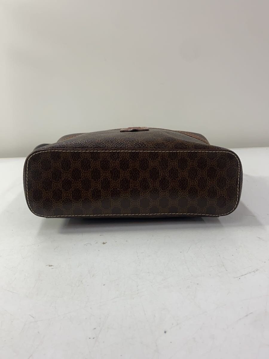 CELINE Shoulder Bag Leather Brown Allover M95
