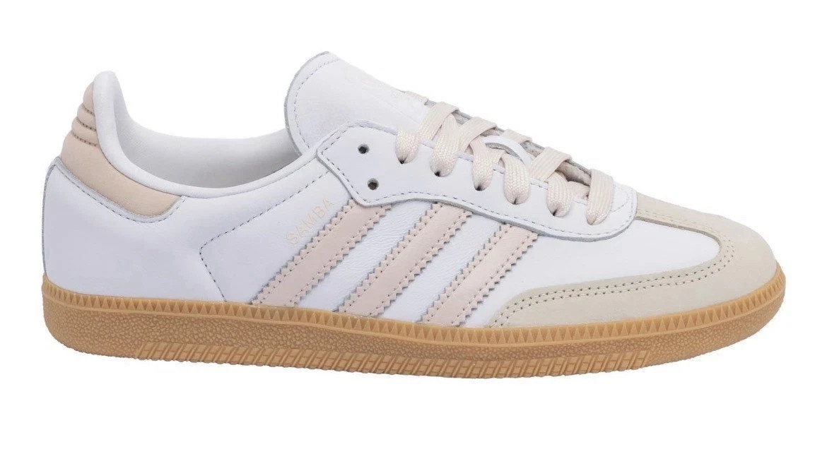 NWOB Adidas Samba OG White/Pink/Gum SZ 7 JS1351