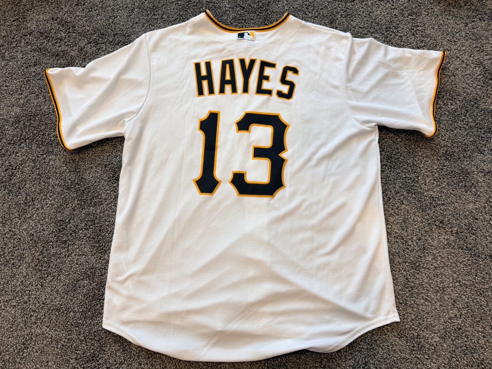 Ke’Bryan Hayes #13 Pittsburgh Pirates Nike Jersey Authentic Men’s L MLB