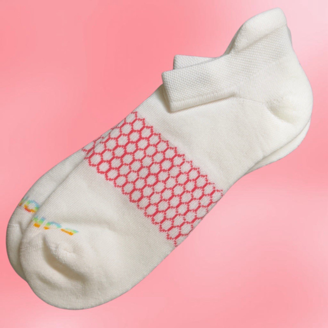 *New/Authentic Unisex Bombas Ankle Socks Women’s L 🏳️‍🌈1 Pair Rainbow Toes