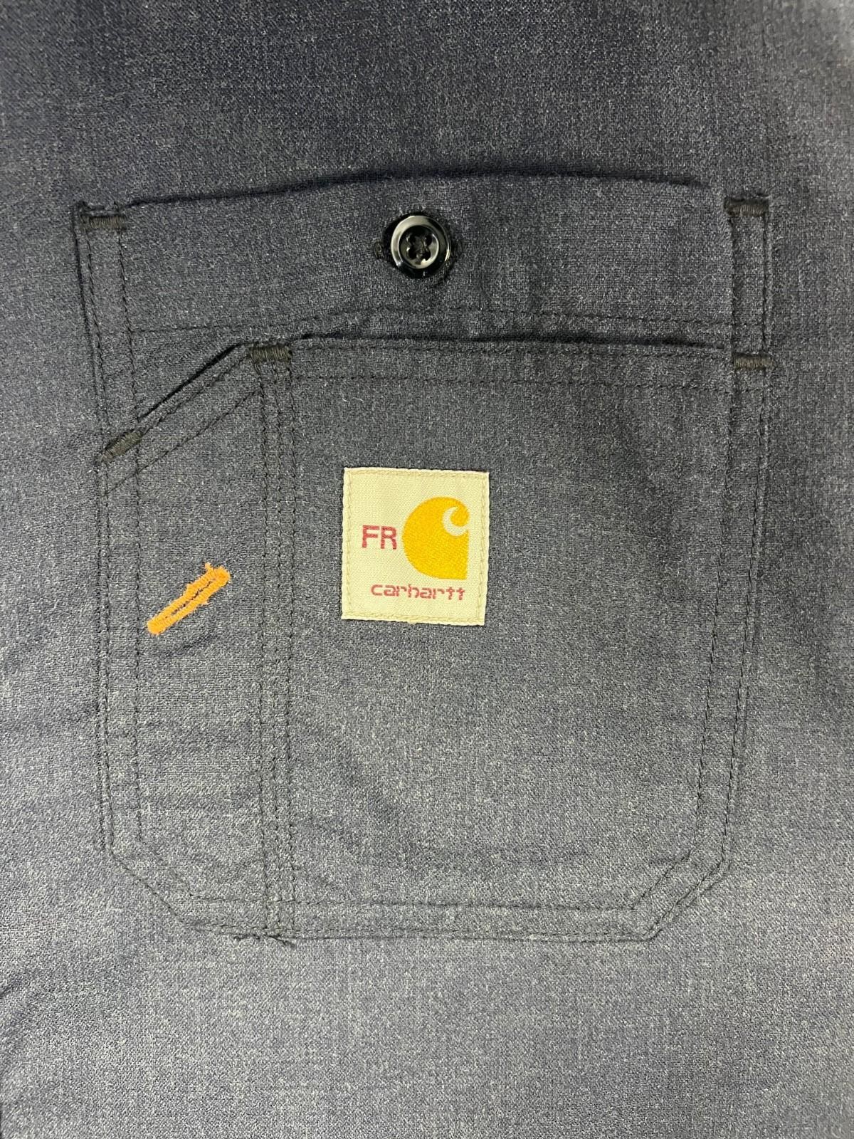 Carhartt FR Men’s Navy Shirt Flame Resistant Long Sleeve Lightweight (S02)