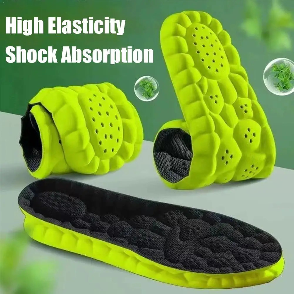 4D Sport Insole Super Soft Shoes Sole Pads For Feet Shock Absorption Baskets Sho