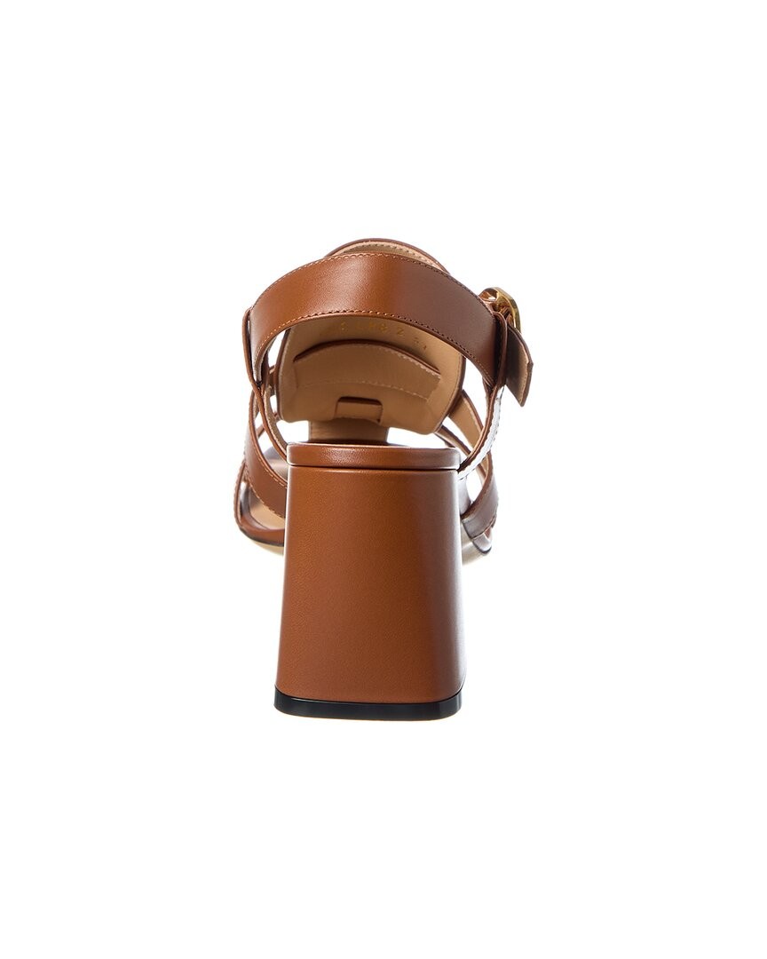Valentino Vlogo 75 Leather Sandal Women’s Brown 37