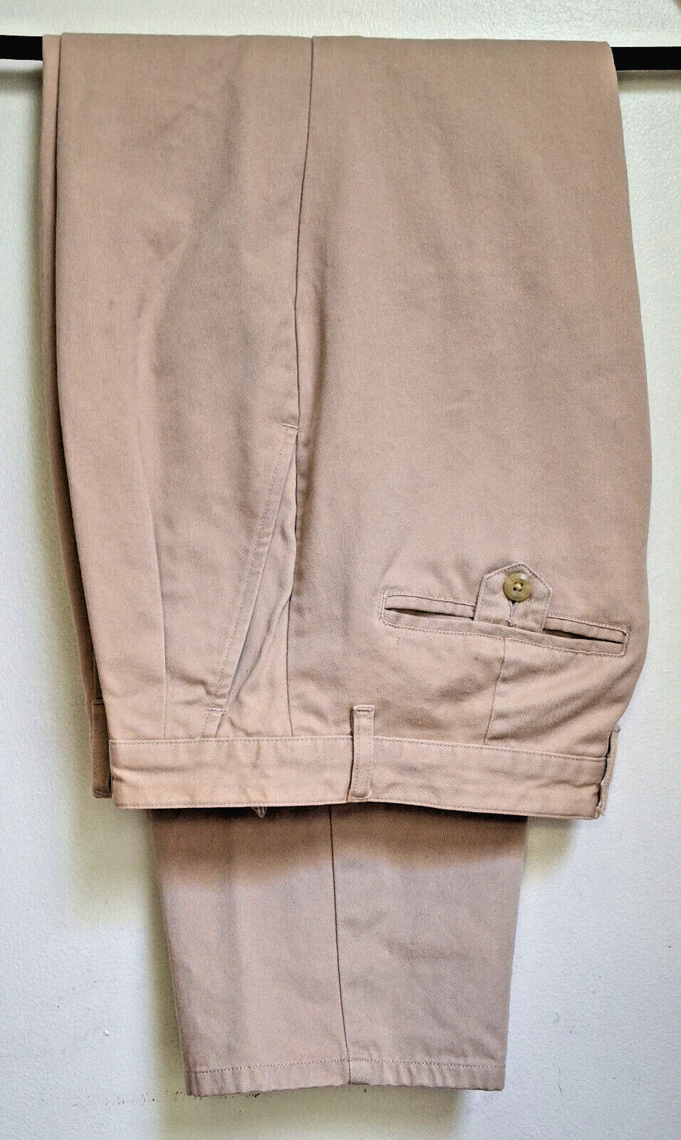 VINTAGE MEN’S TOMMY HILFIGER BEIGE KHAKI DRESS PANTS 30/29 PLEATED COTTON SLACKS
