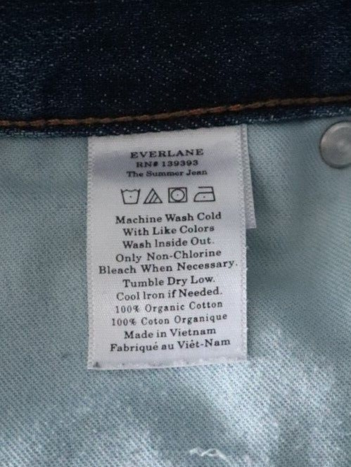 Everlane Women’s Sz 27R The Summer Distressed High Rise Medium Wash Denim Jeans