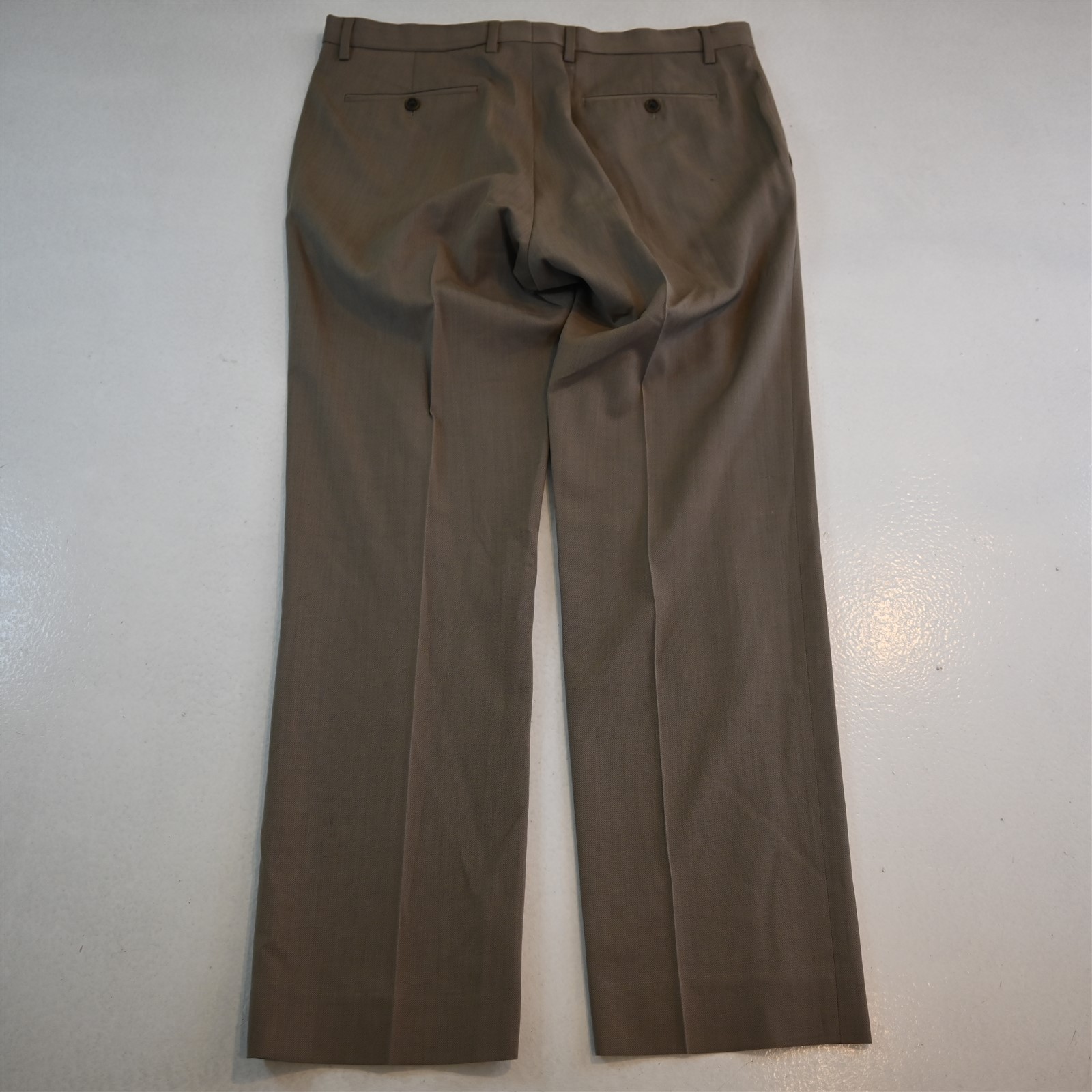 Banana Republic 35×32 Tan Brown 100% Wool 175361 Modern Slim Dress Mens Pants