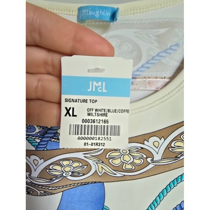 J. McLaughlin NEW Whiltshire Signature Catalina Cloth Equestrian Print Top SZ XL