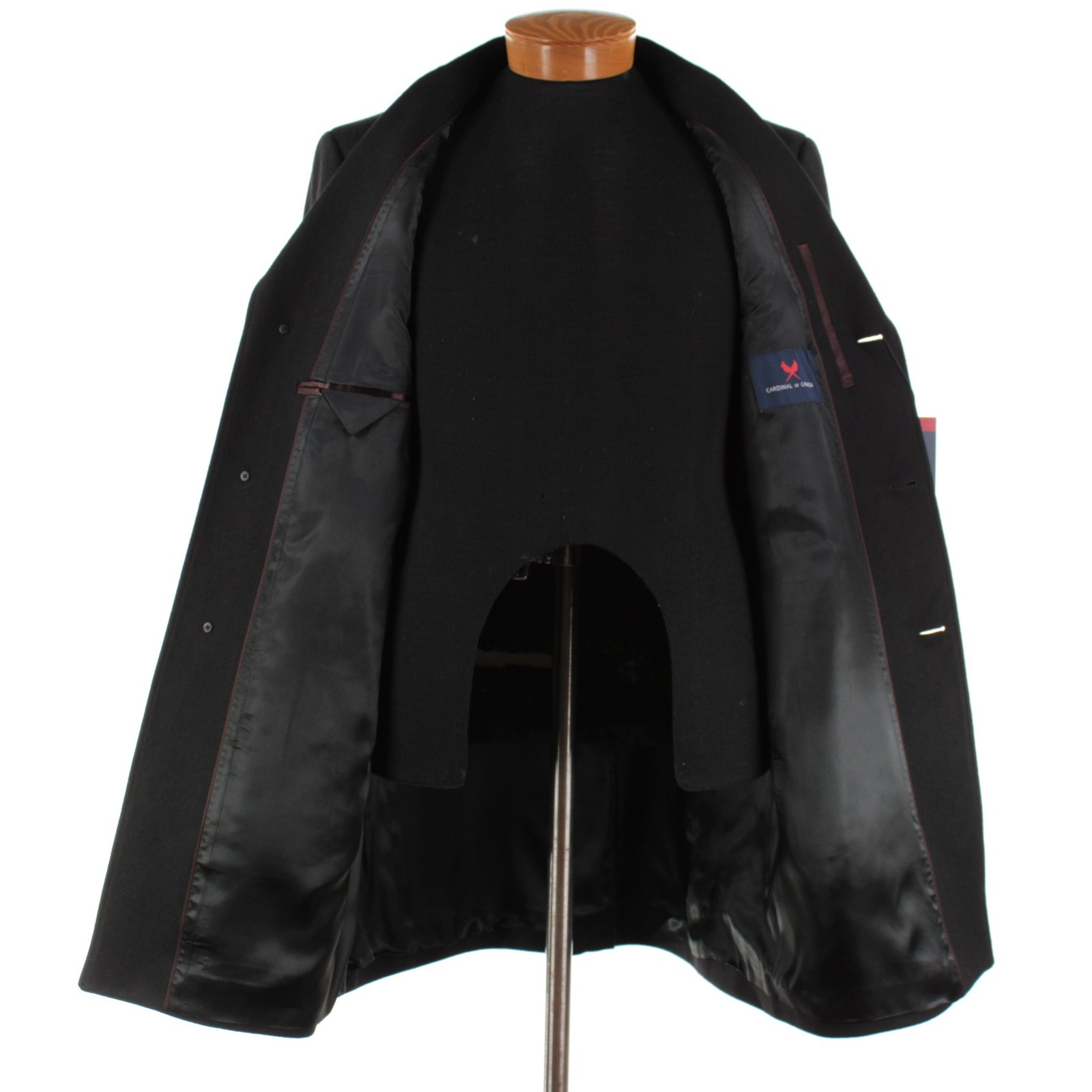 Cardinal of Canada NWT Wool Blend Top Coat Size 42R US In Solid Black