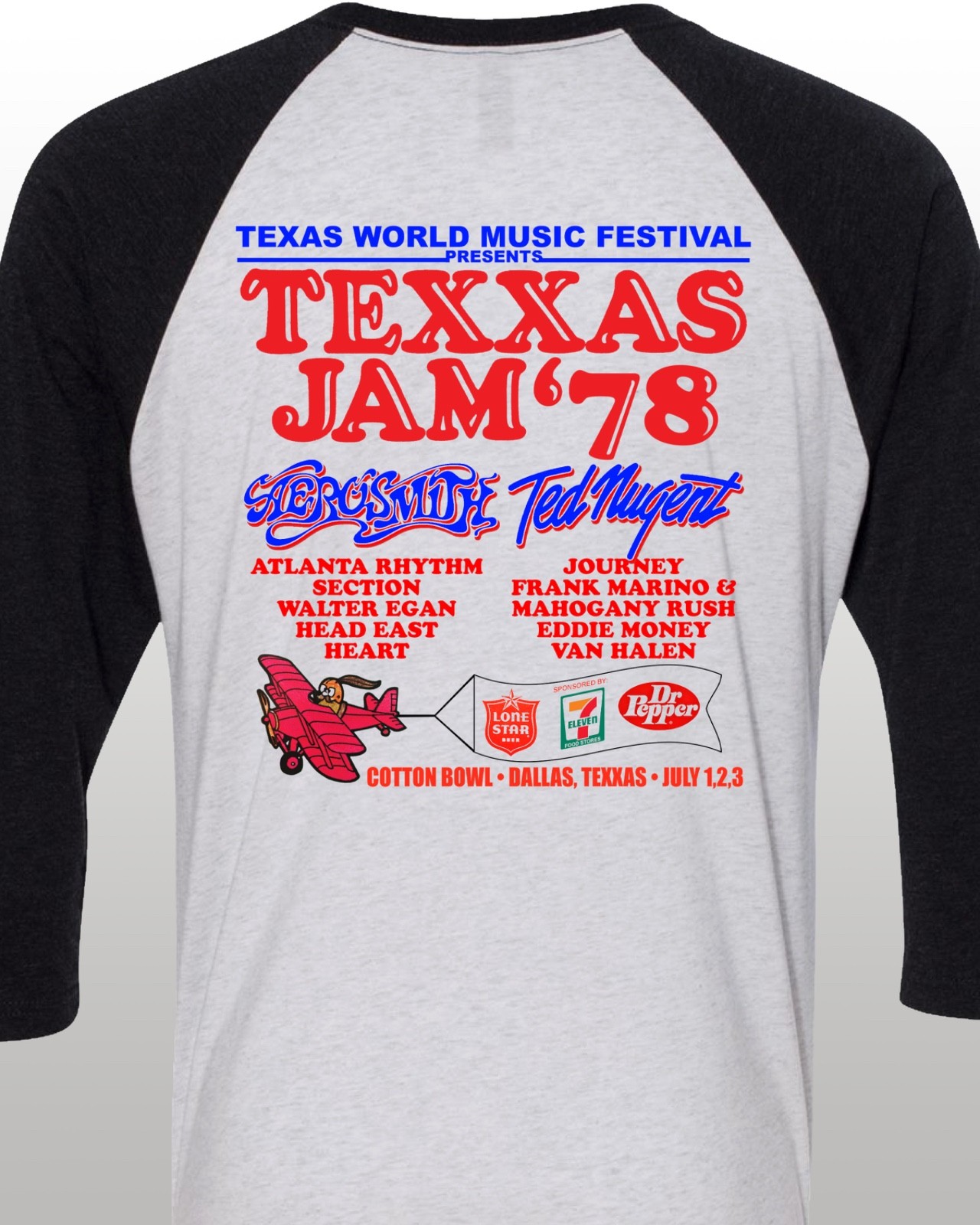 Unisex Retro T-Shirt | Texas Jam Inspired 1978 Music Style Tee | S–XXL Festival