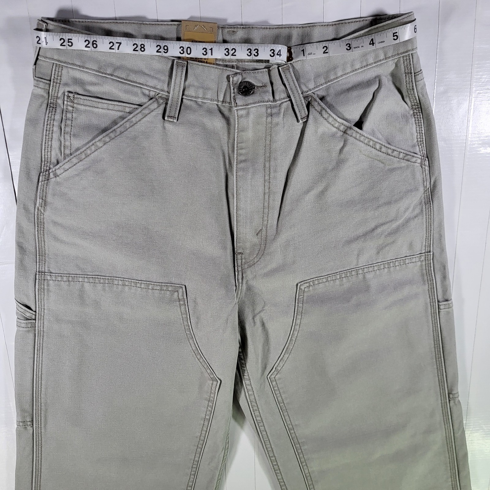 Levis 568 Double Knee Jeans 32×32 Carpenter Utility Loose Straight Men’s Gray