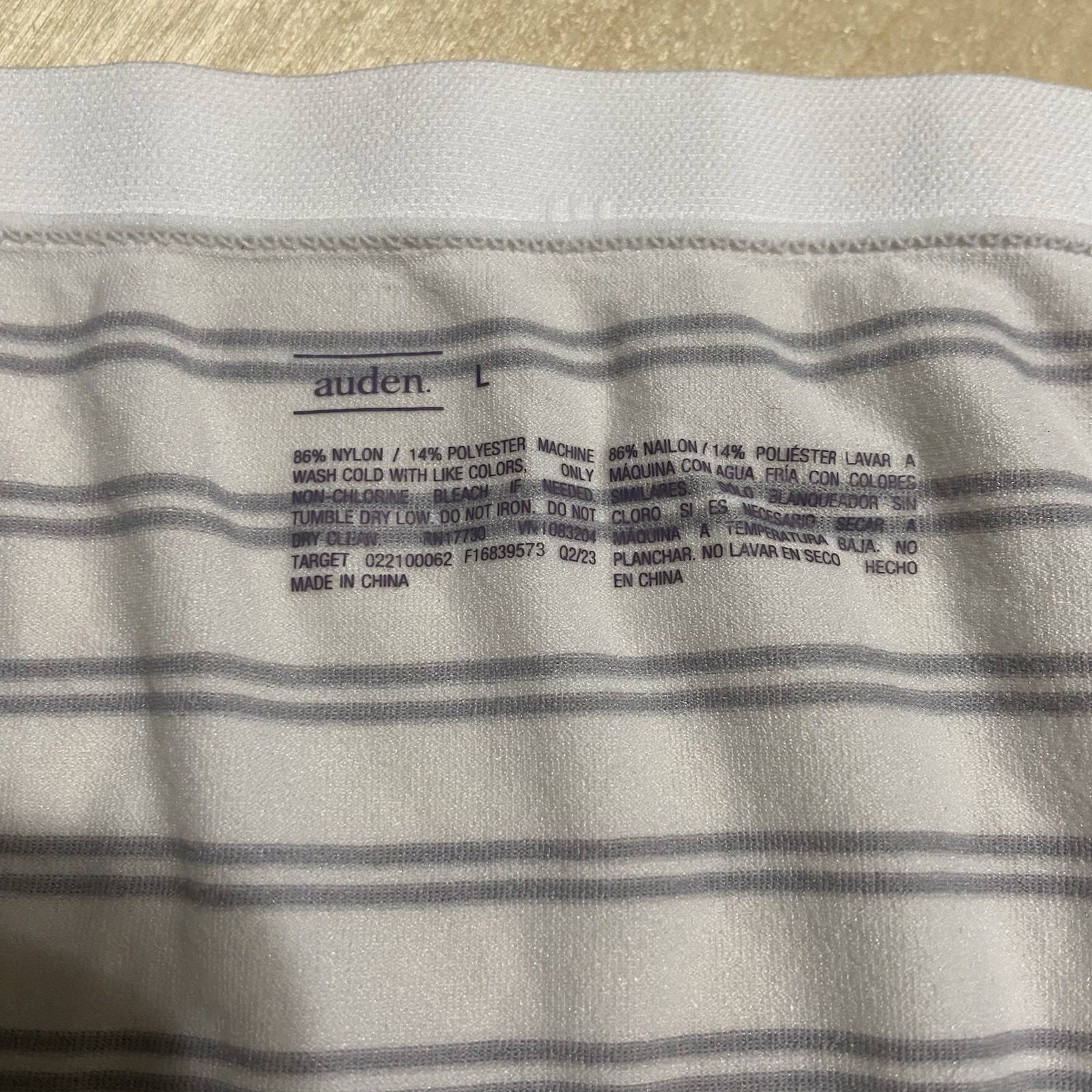 Auden Women’s Size Large (12-14) Soft Nylon Blend Hipster Panties 3 Pack