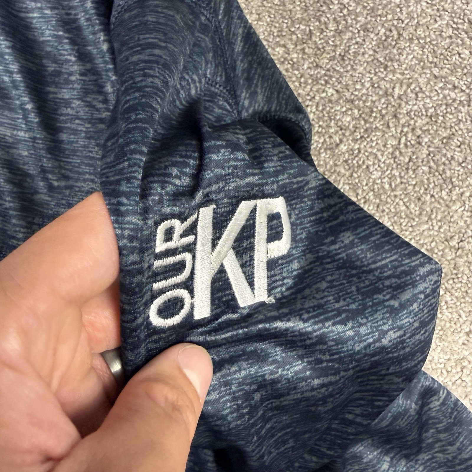 Kaiser Permanente Pullover Mens XL Quarter Zip Southern California Golf Blue