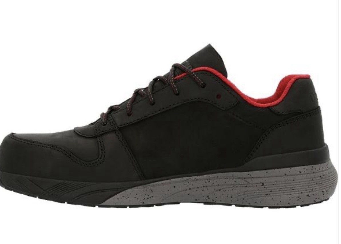 Rocky Industrial Athletix 3 Mens Size 11.5 Black Red Composite Toe Work Shoes