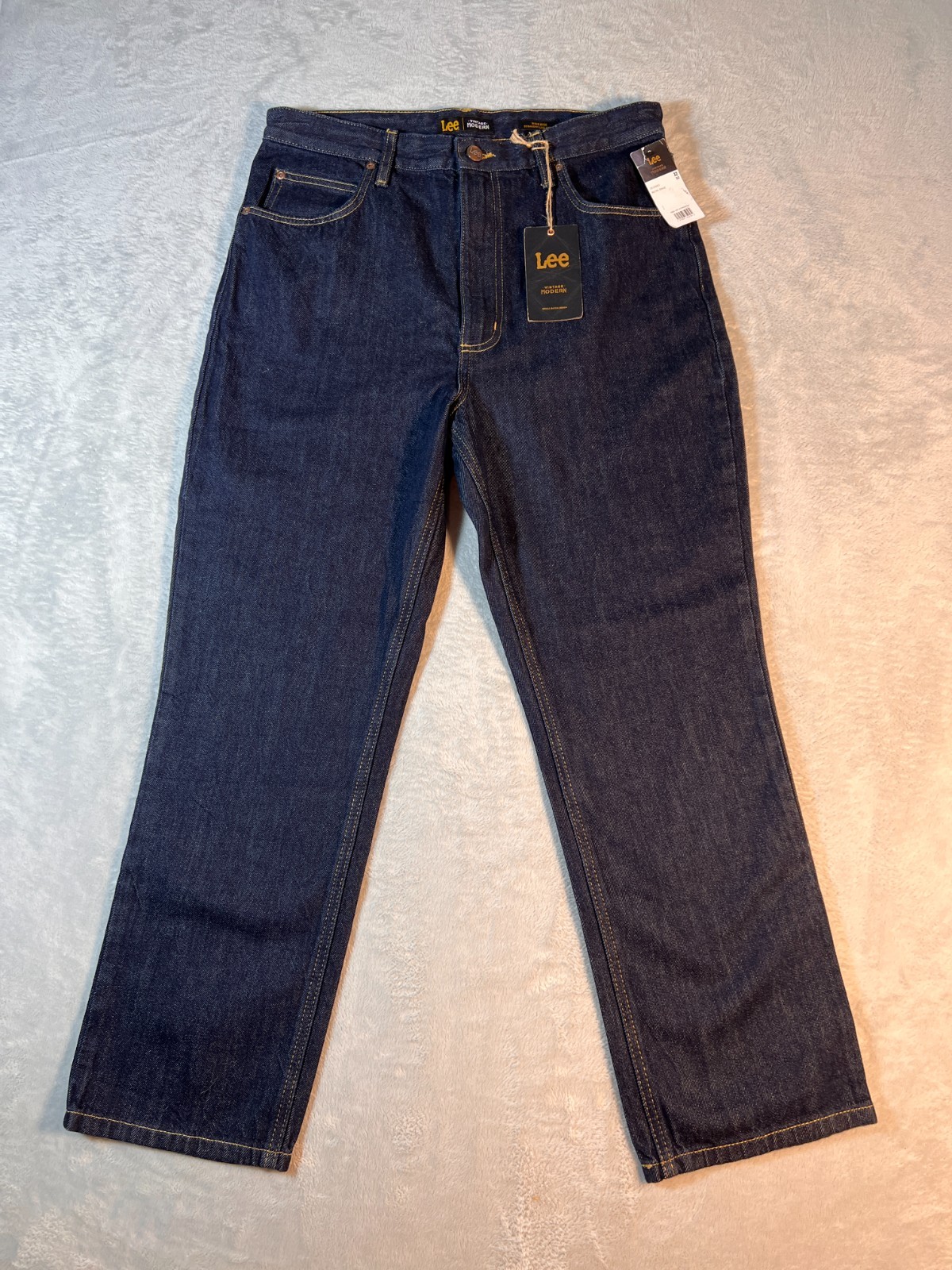 Lee Vintage Modern Jeans Retro Rinse Blue HighRise Strght Leg Akl 32 NWT 5306 Q2