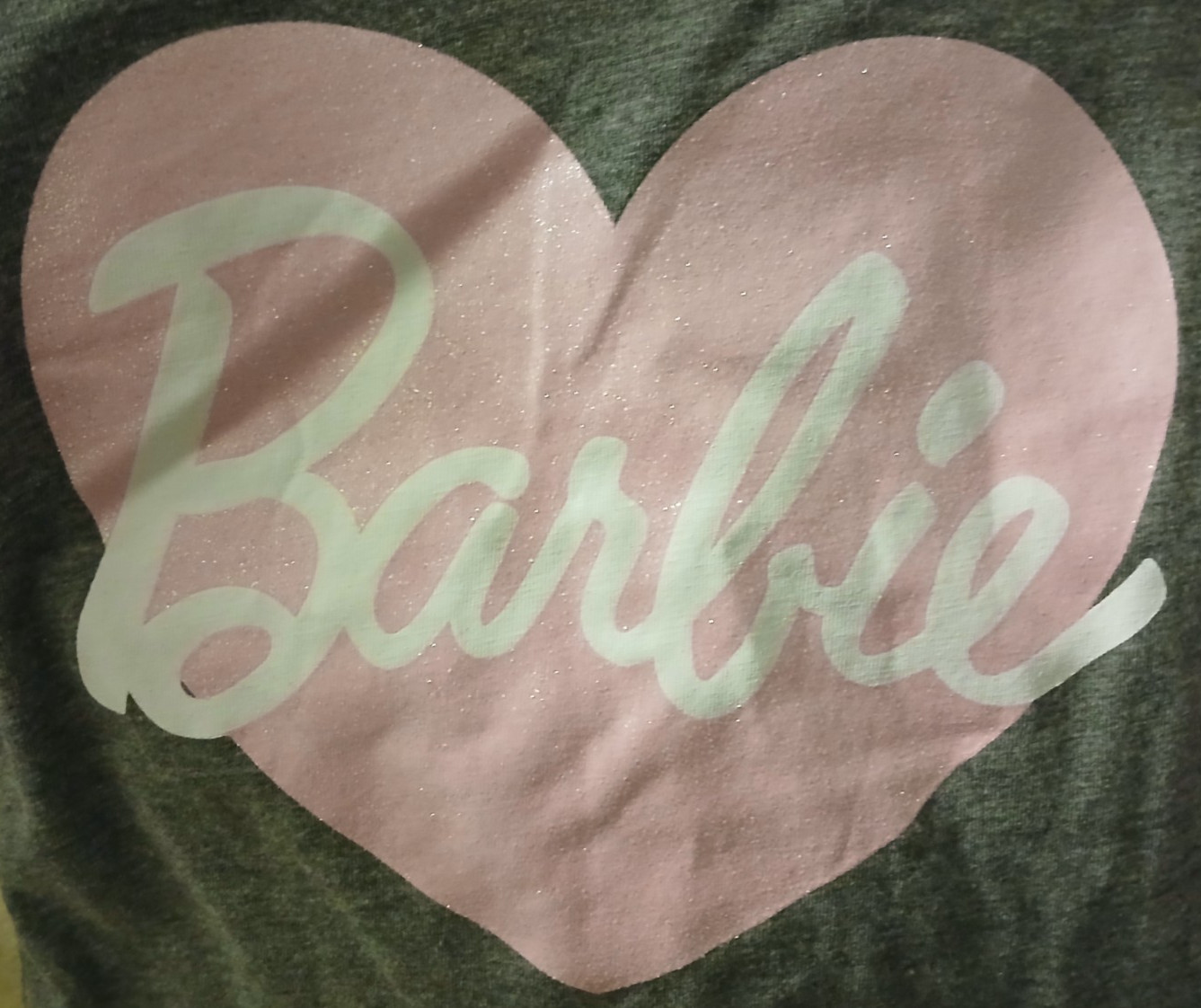 BARBIE PINK*GRAY & WHITE PANTS OUTFIT/HEART-SIZE 12 MONTHS-NEW WITH TAGS