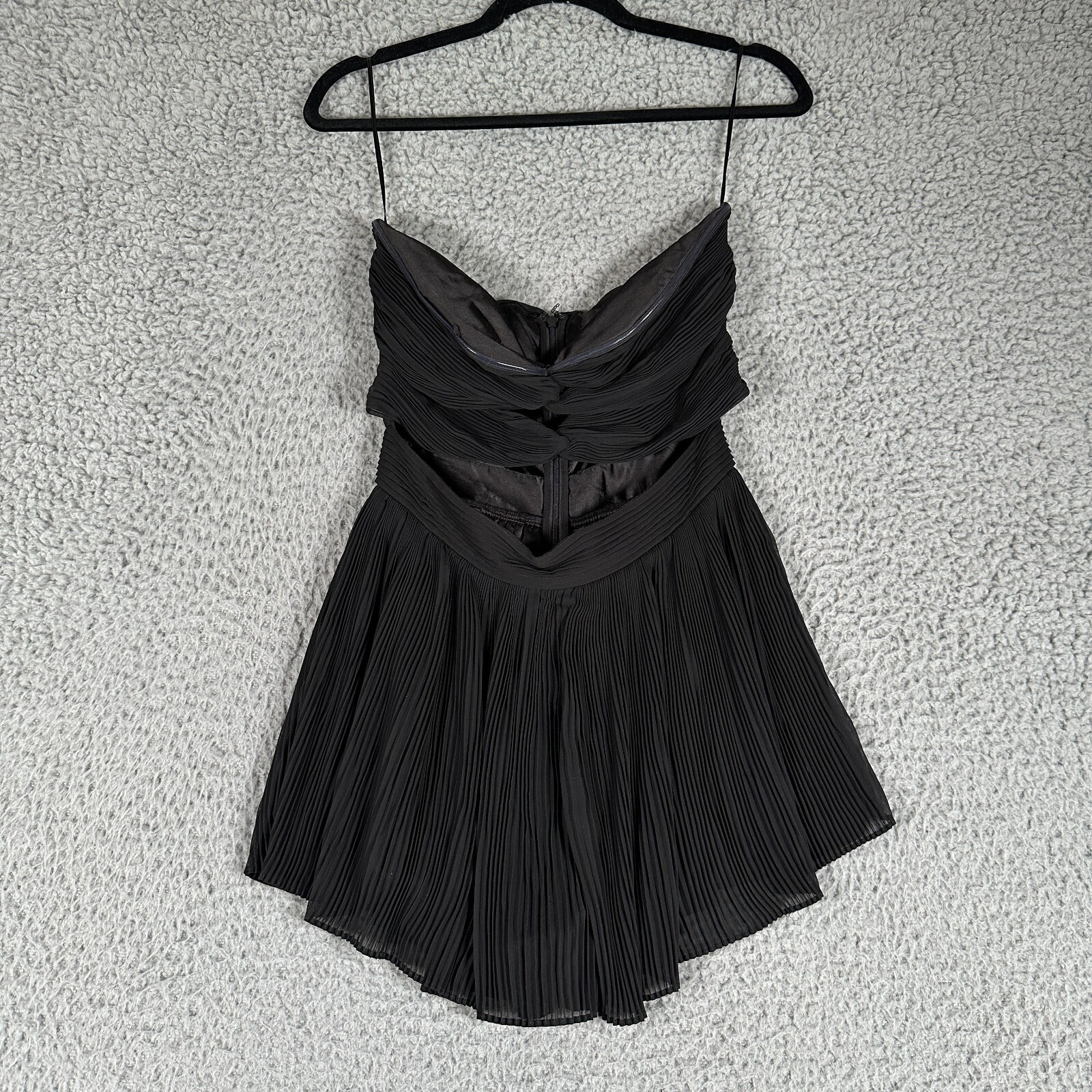 Retrofete Contance Cut Out Romper Womens Small Black Party Cocktail Night Out