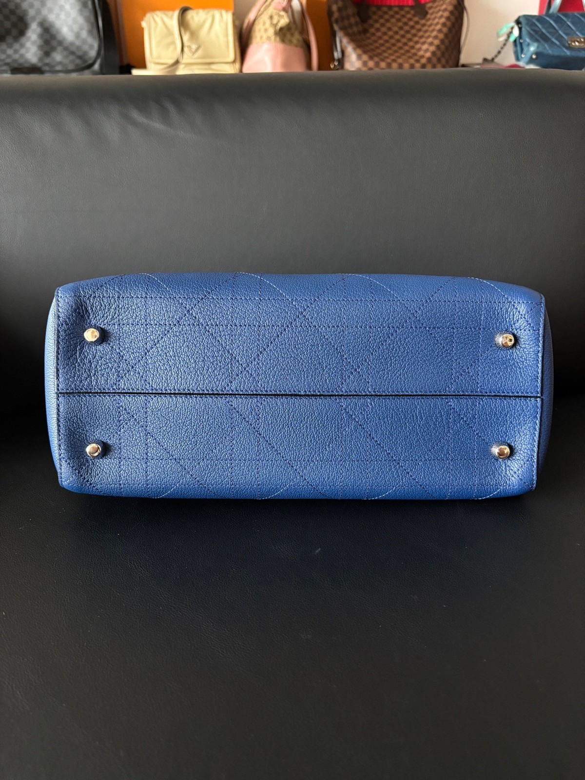 Dior Pre-Owned Authentic Tote Blue Free Tracked Shipping
