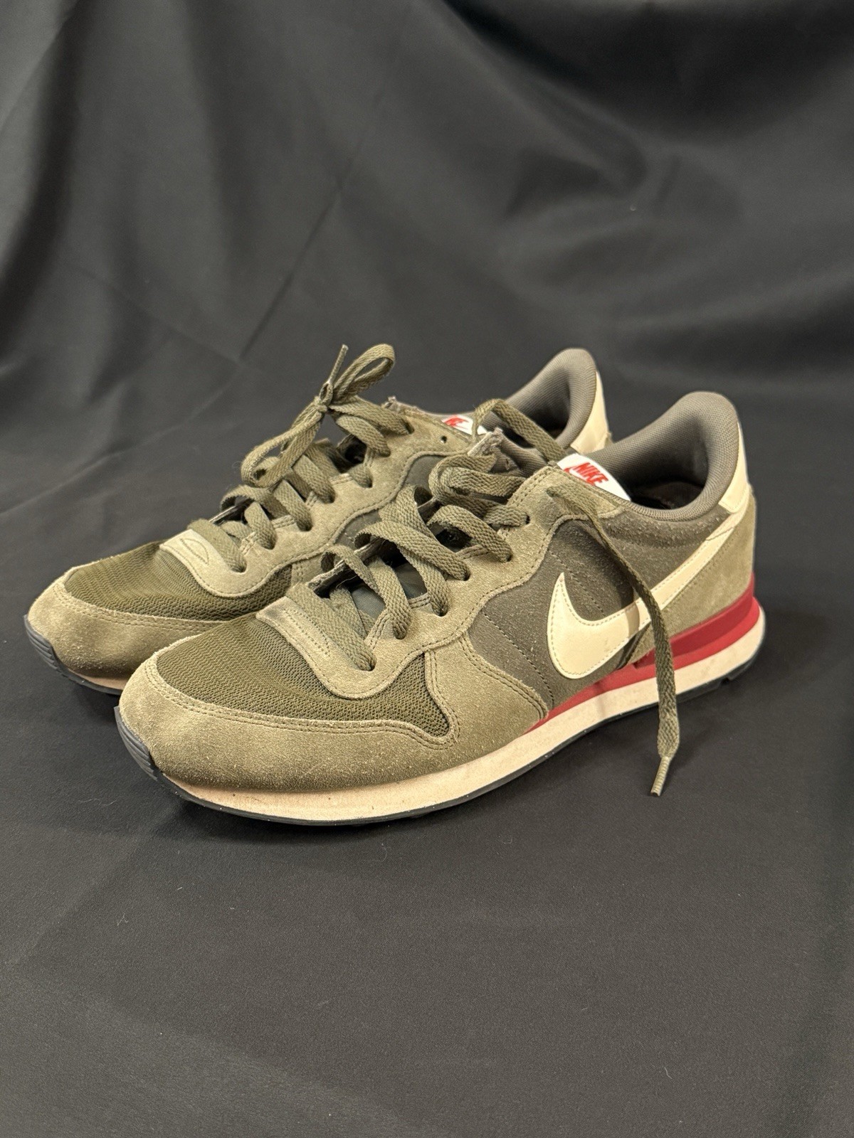 Nike Retro Running Shoes Green/White/Red