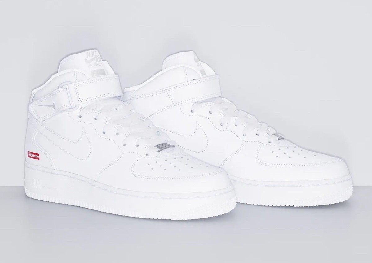 Supreme Nike Air Force 1 Mid SP White FZ8784 100