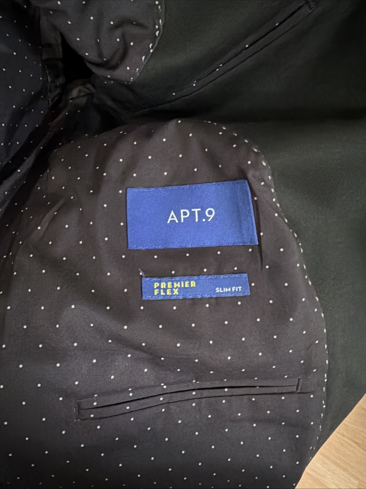 Men’s APT. 9 Premier Flex, Slim Fit, Size 40S Black Suit Jacket