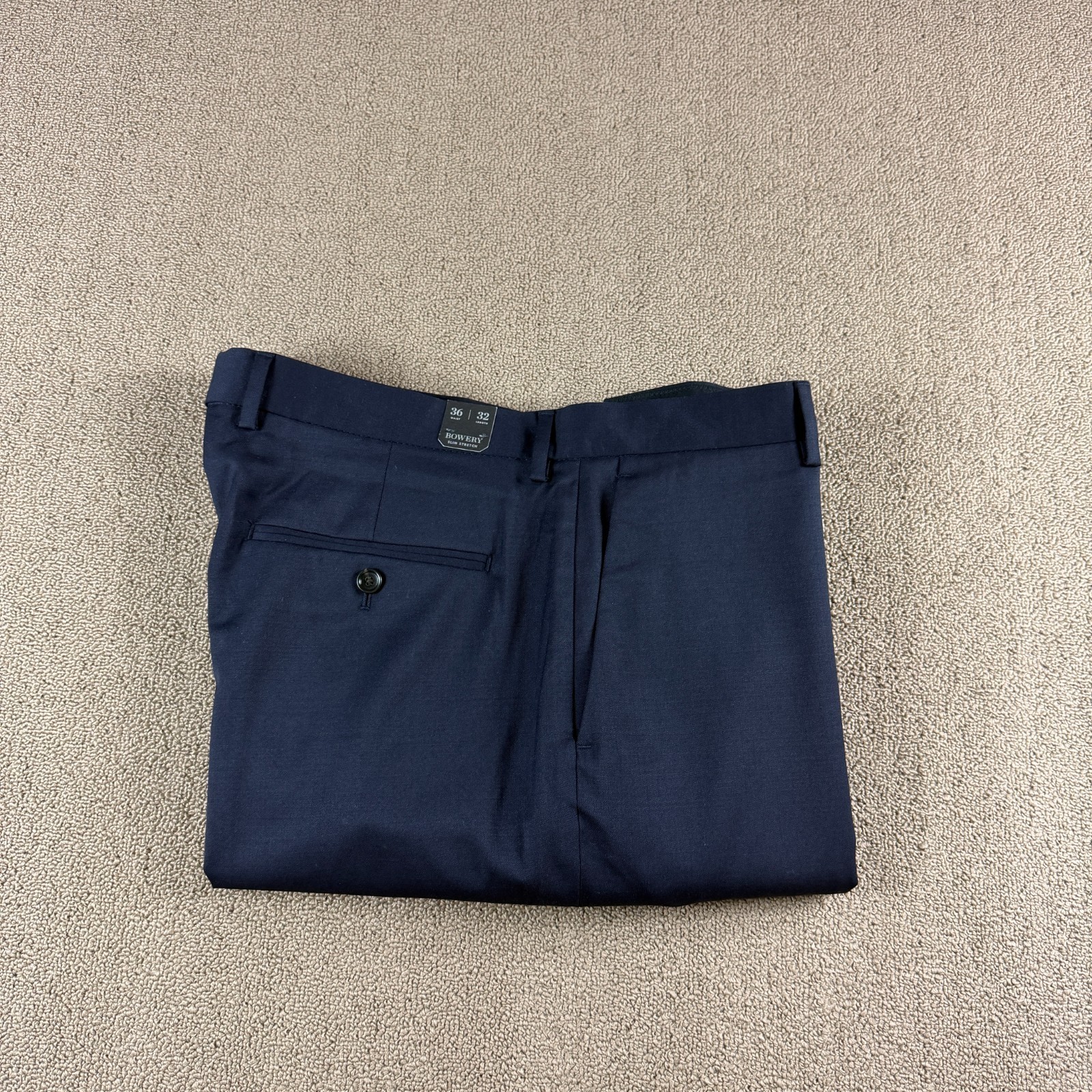 J.Crew Bowery Slim Stretch Wool Blend Dress Pants Blue Size 36X32 NWT MSRP $148