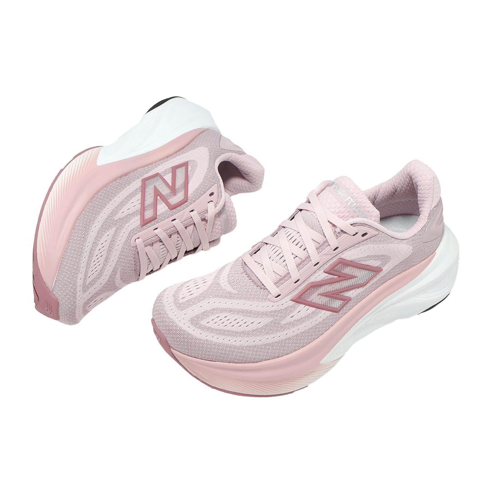 New Balance Fresh Foam X More V6 D Wide Pink White Women Road Running WMOR1TC-D