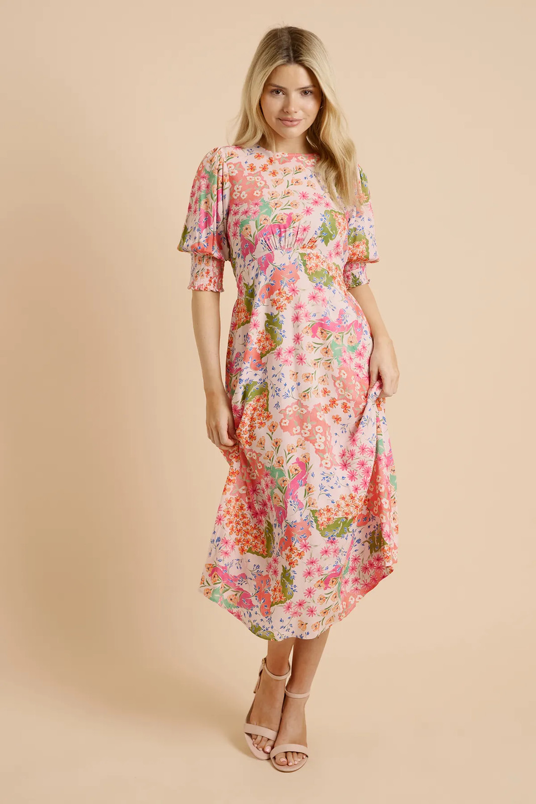 Dorothy Perkins Pink Midi Dress Womens Occasion Dresses