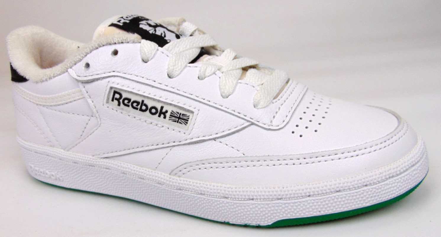 NEW! Reebok Club C 85 Classic Sneakers Youth Kids Grade School Size 4.0 J, White