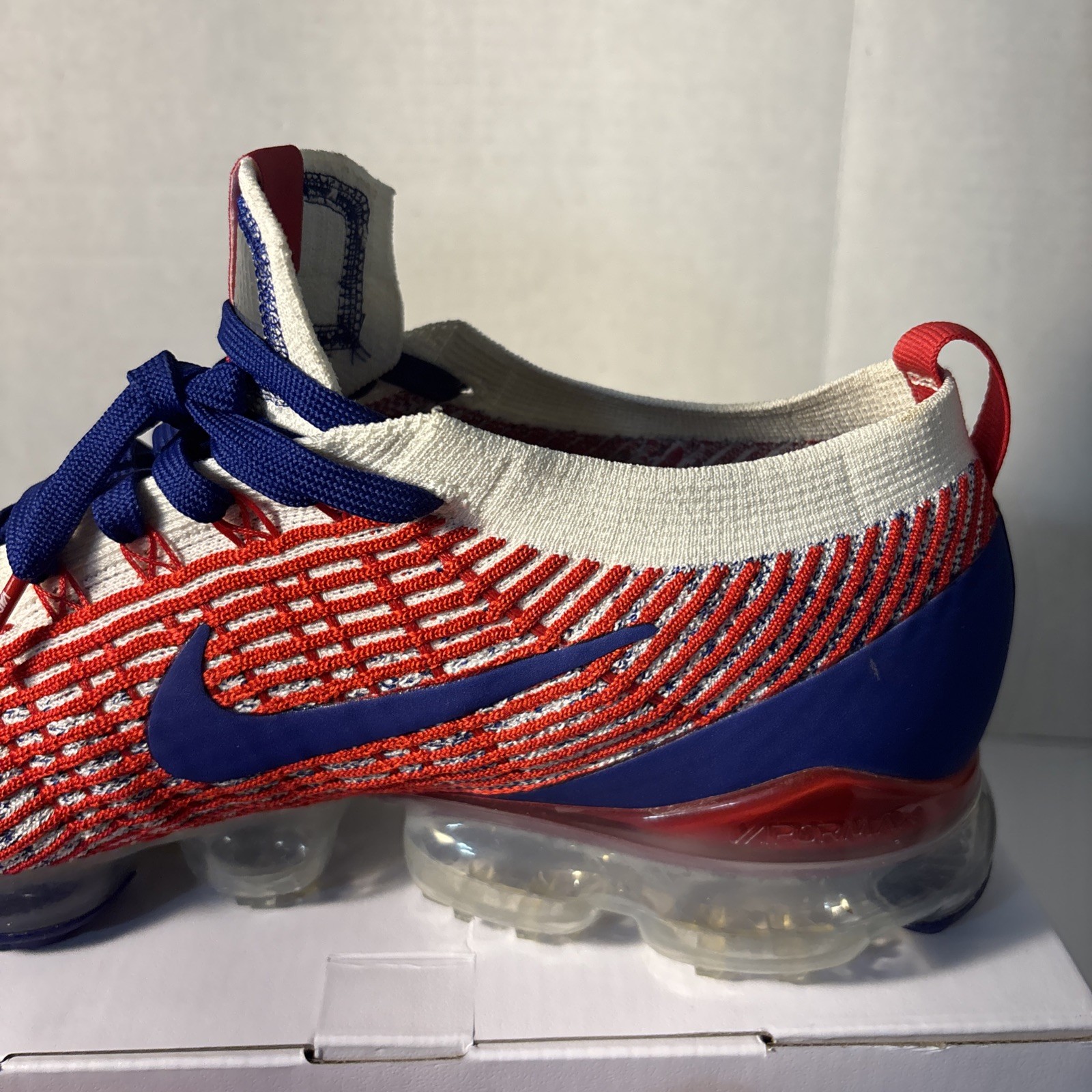 Nike Air Vapormax Flyknit 3.0 Team USA Running Shoes (CW5585-100) Men’s Size 12