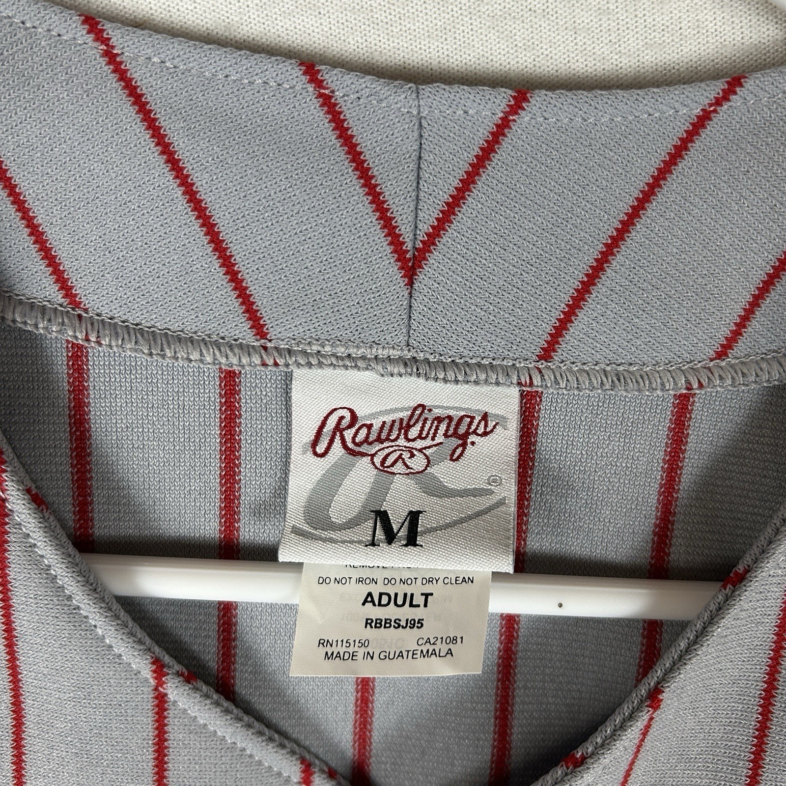 Rawlings NEW Pinstripe Baseball Sleeveless Jersey Vintage Men’s Adult Medium NWT