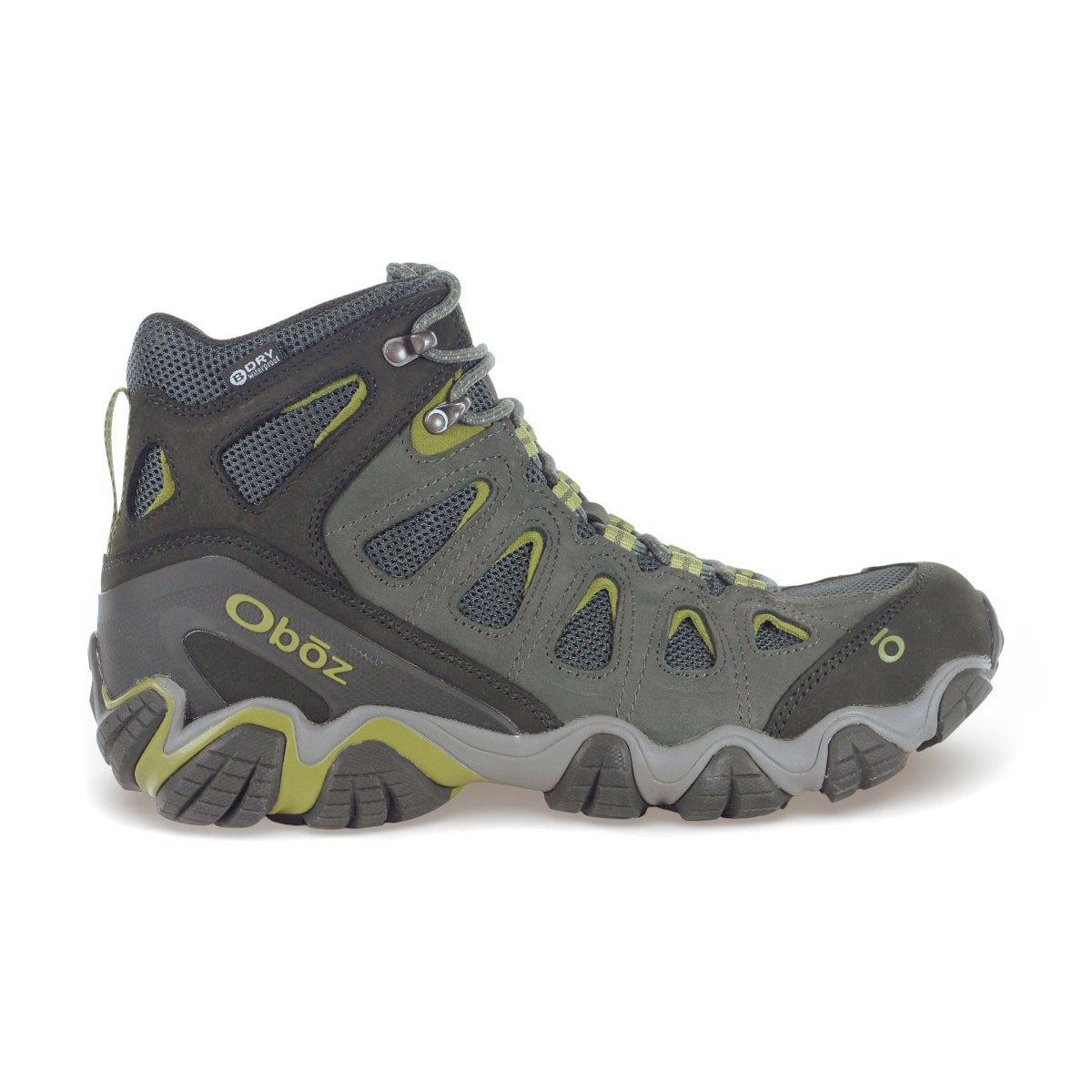 Oboz Men’s Sawtooth II Mid Dark Shadow/Woodbine Green WP Hiking Boots 23701.1…