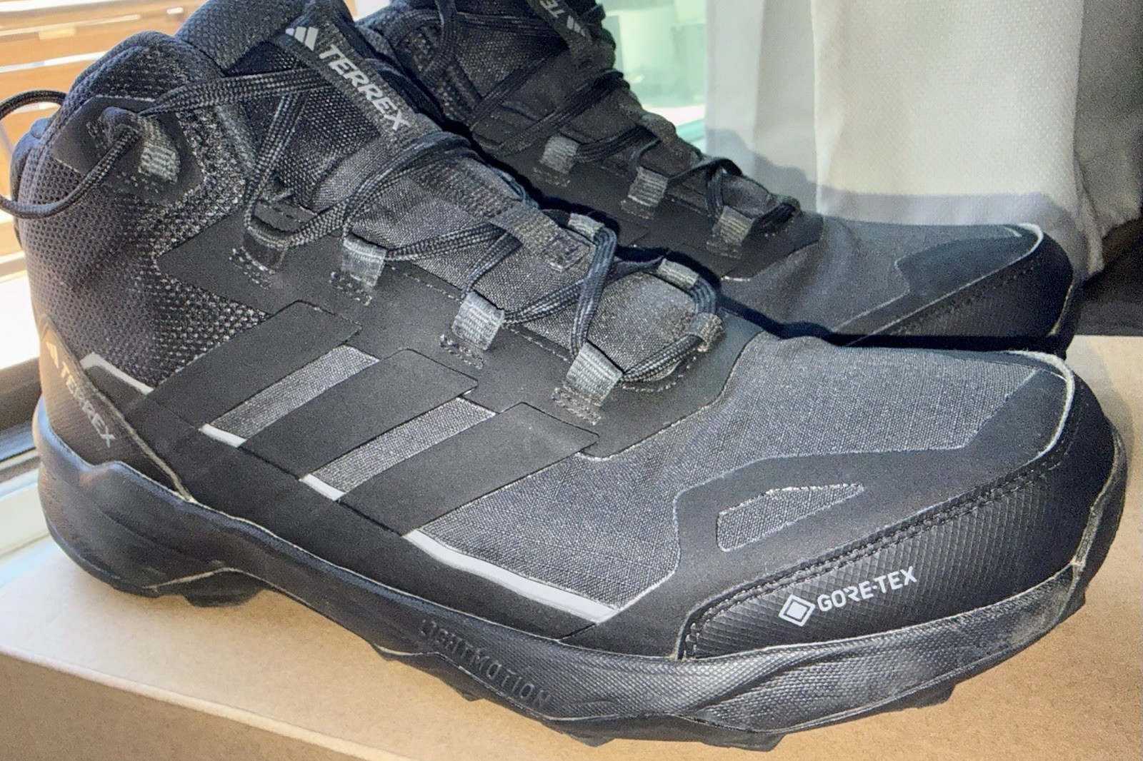 Adidas Terrex Skychaser AX5, GORE-TEX Hiking Boots, Black, US MENS 11.5, JQ2207