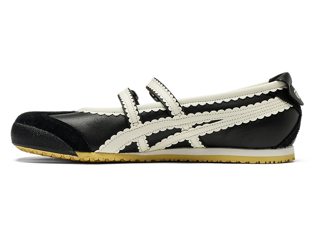 Onitsuka Tiger Mexico 66 TGRS Black White Mary Jane Shoes New w/ Box