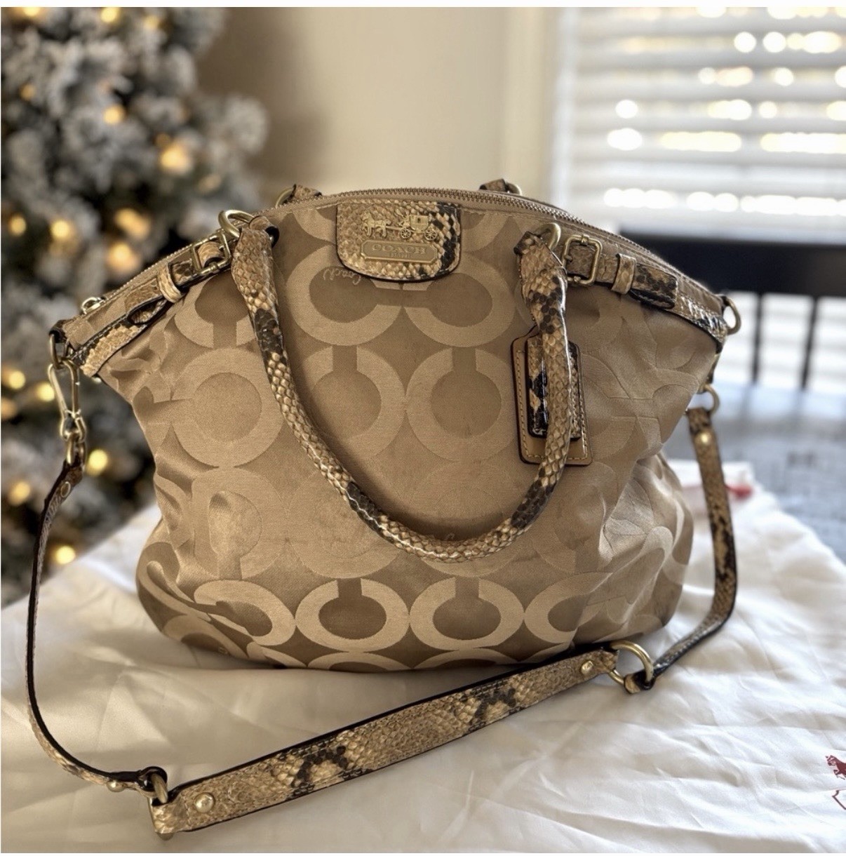 Authentic! Coach Signature Madison Handbag.