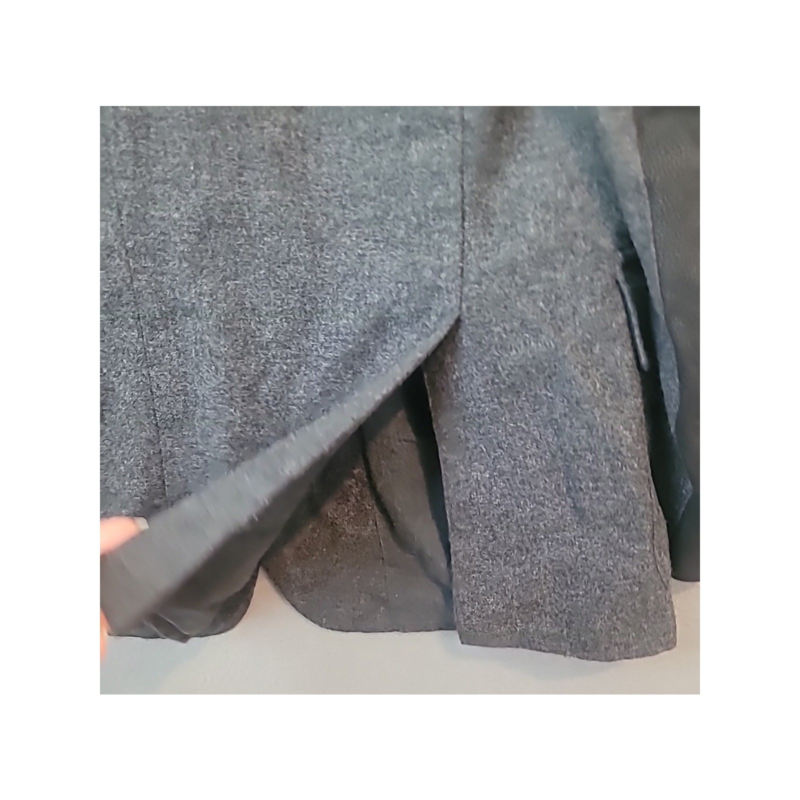CORNELIANI ID WOOL CASHMERE JACKET COAT 44/6R Euro 54R US REGULAR Gray