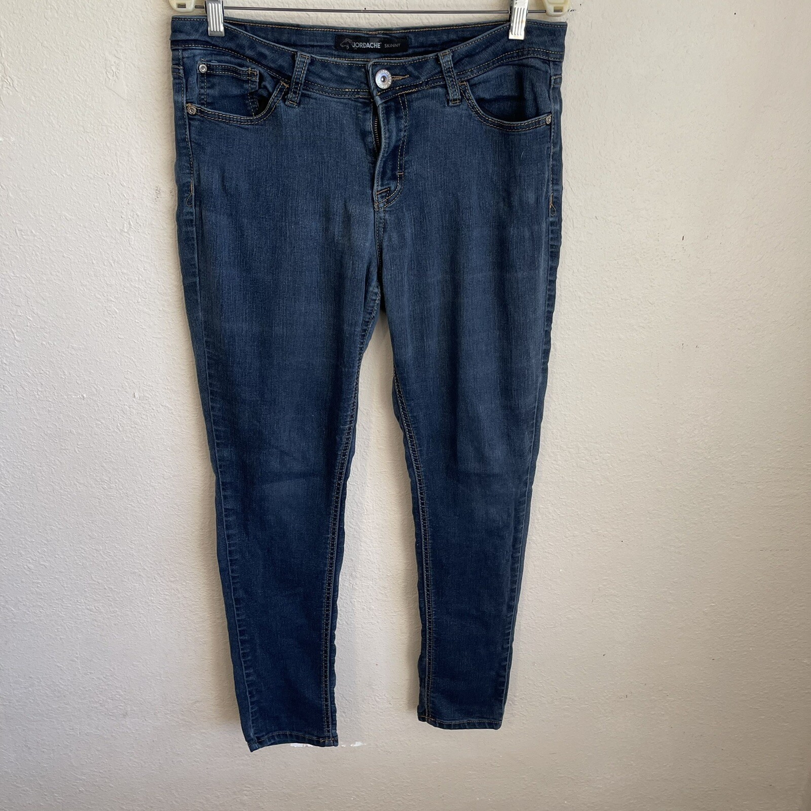 Jordache Skinny Boyfriend Jeans Womens Size 14 Light Blue