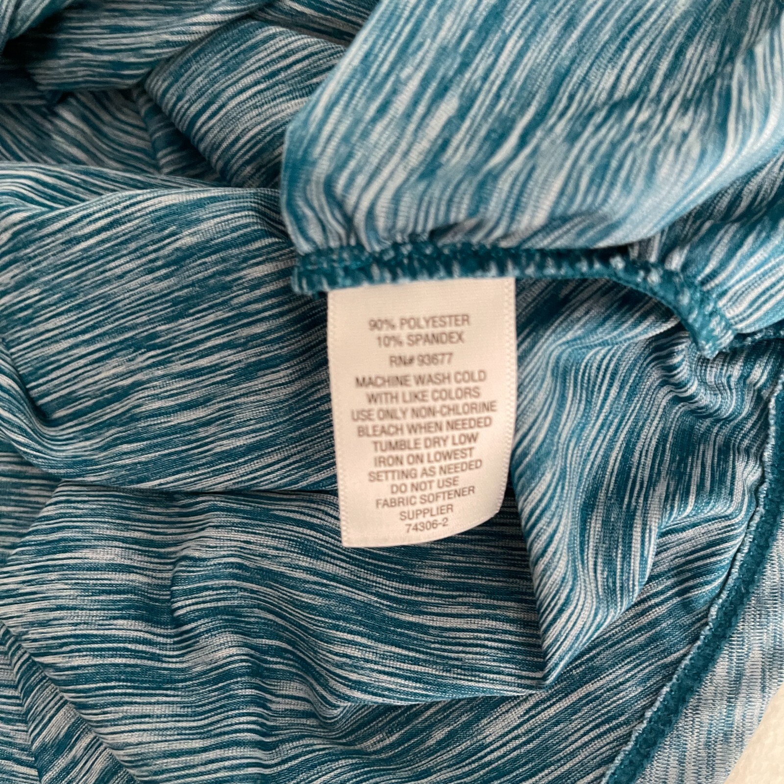 Xersion Tank Top Women’s Large Blue Ruched Sleeveless Athletic Active Casual