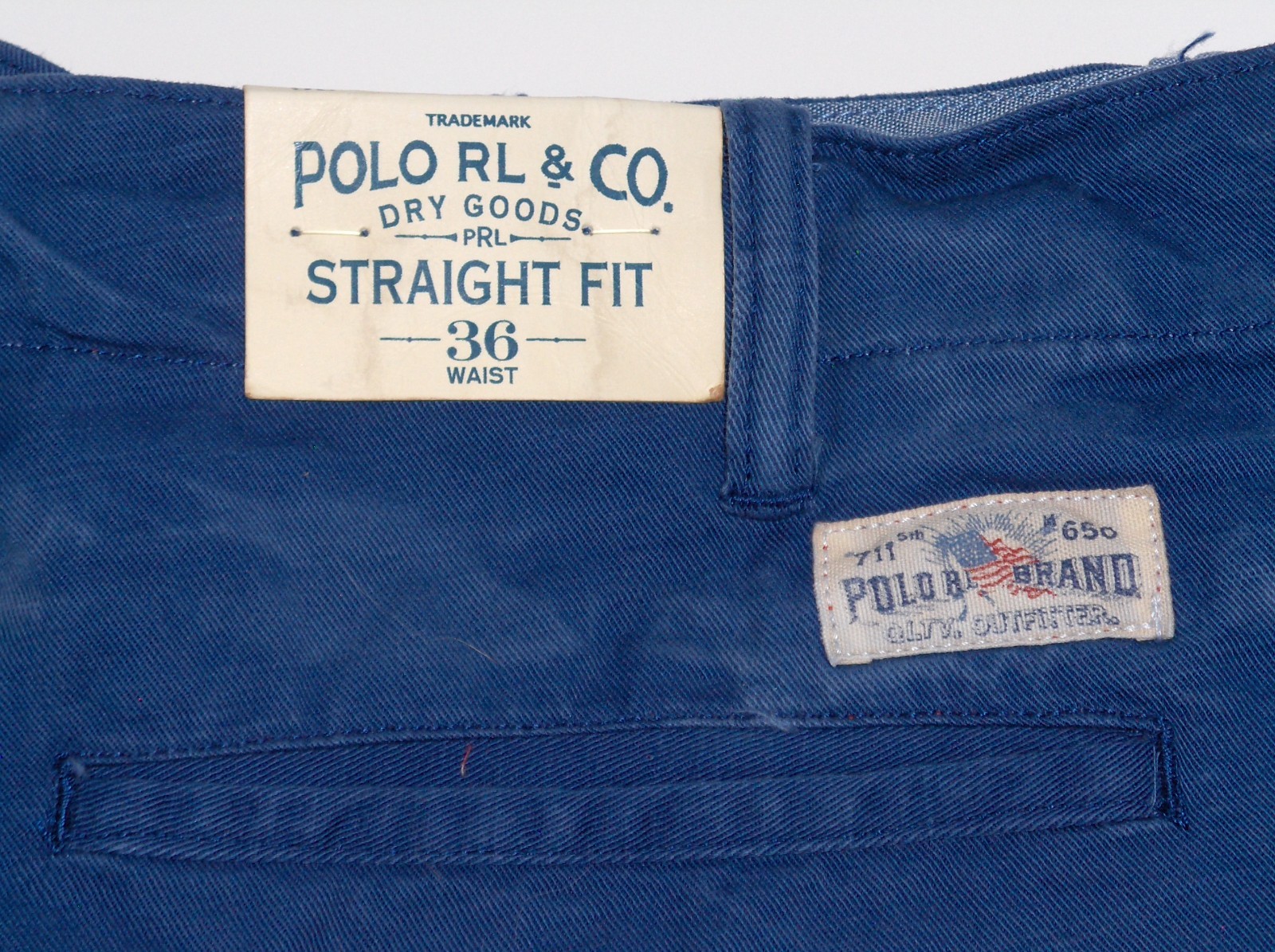 POLO RALPH LAUREN Men’s Eagle USA Flag Vintage Straight Fit Flat Front Shorts