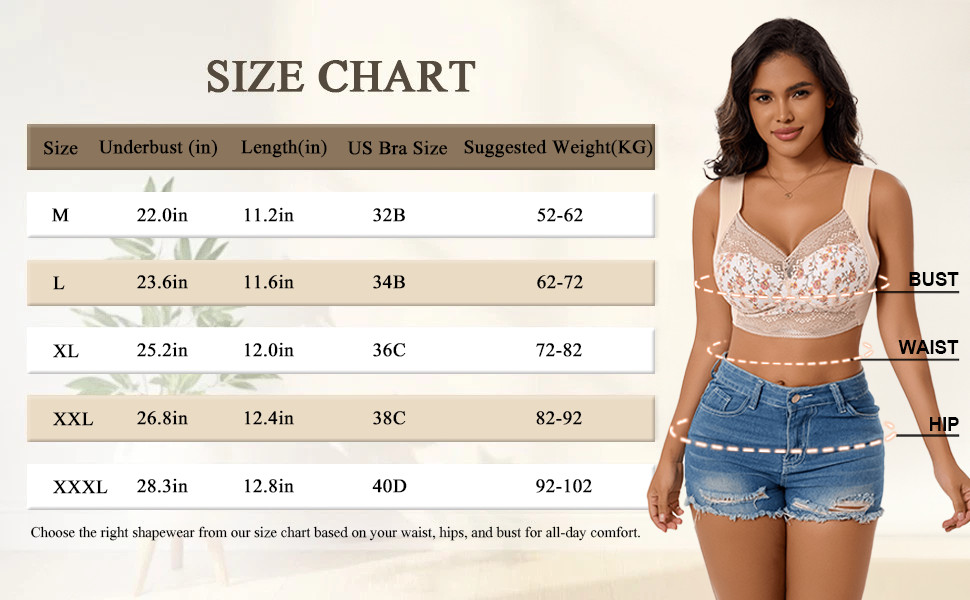 Floral Lace Wireless Full Coverage Bra Wide Strap Plus Size Comfort Bralette