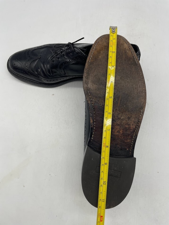 Goodyear Neolite Men’s WingTip Dress Shoes Black Round Toe Lace Up Size 7D