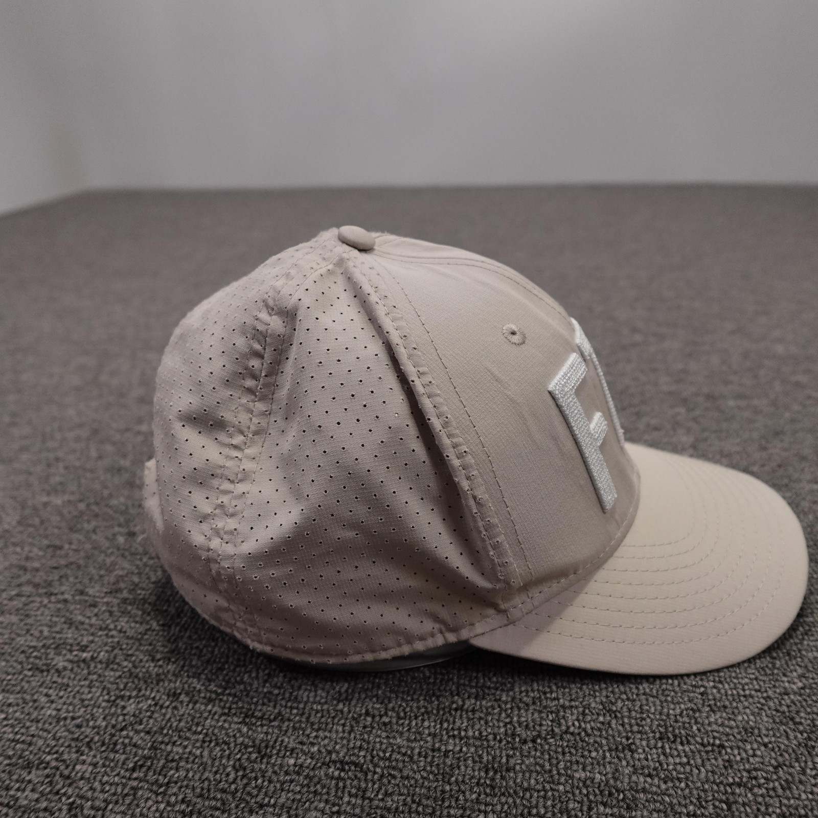 Lemons & Lace Boutique Hat Cap Snap Back Womens Adjustable Beige FTC Embroidered