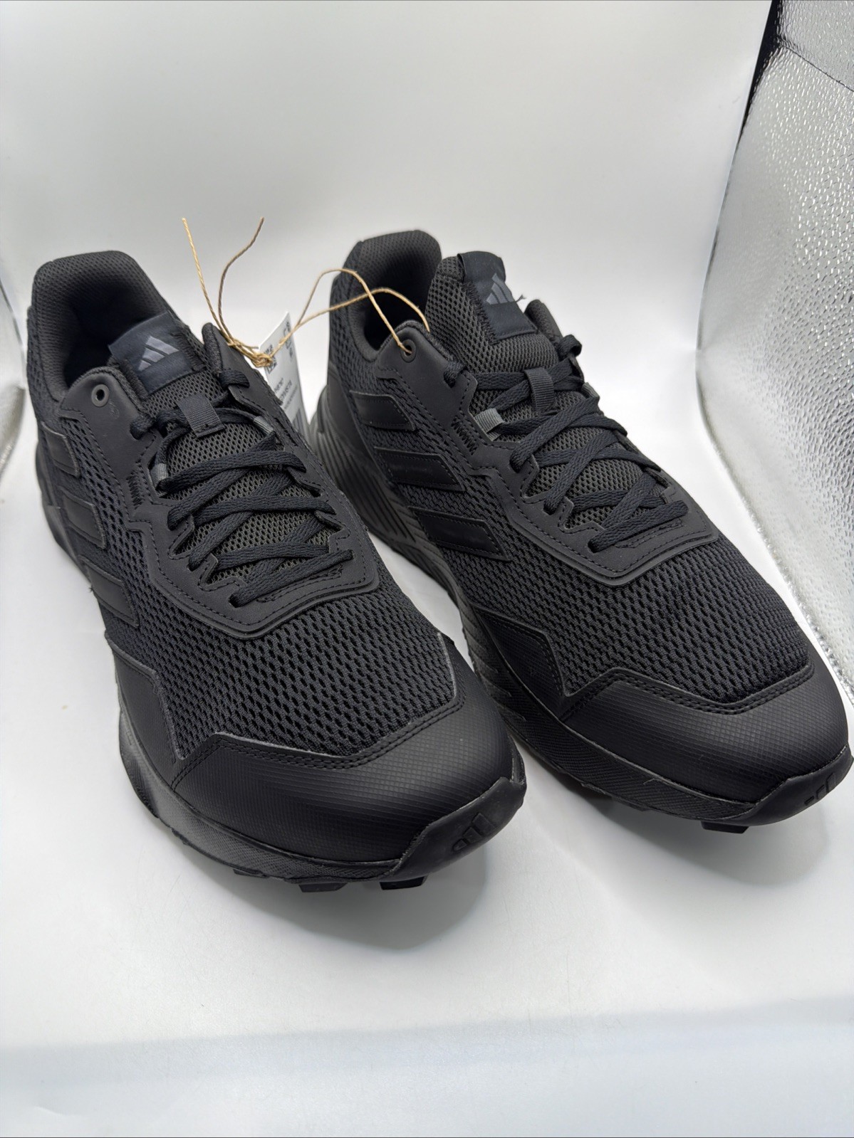 Adidas Men’s Pedivista All Black Trail Hiking Running Shoes Size 12. New