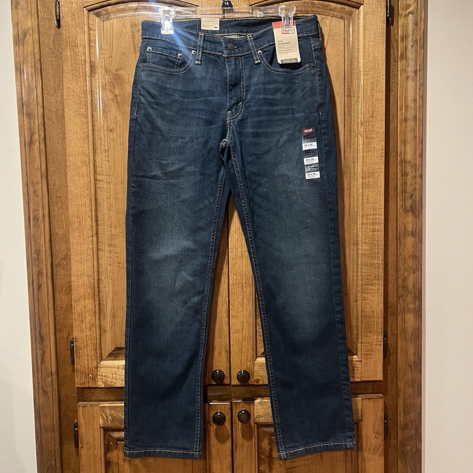 Levi’s Men’s 514 Straight Fit Jeans Midnight Stretch 30W x 30L 005140403