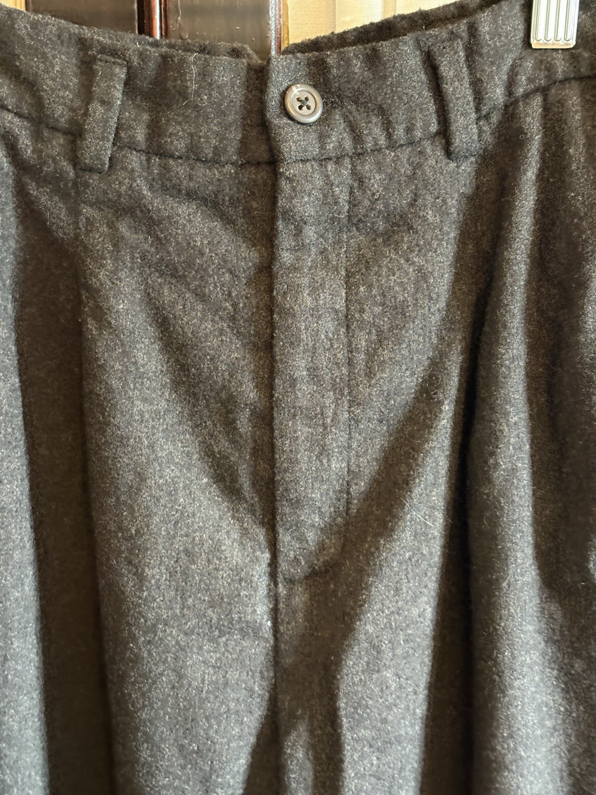 Vintage 1990s Ralph Lauren Women’s Gray 90%Wool 10% Cashmere Straight Pants 0