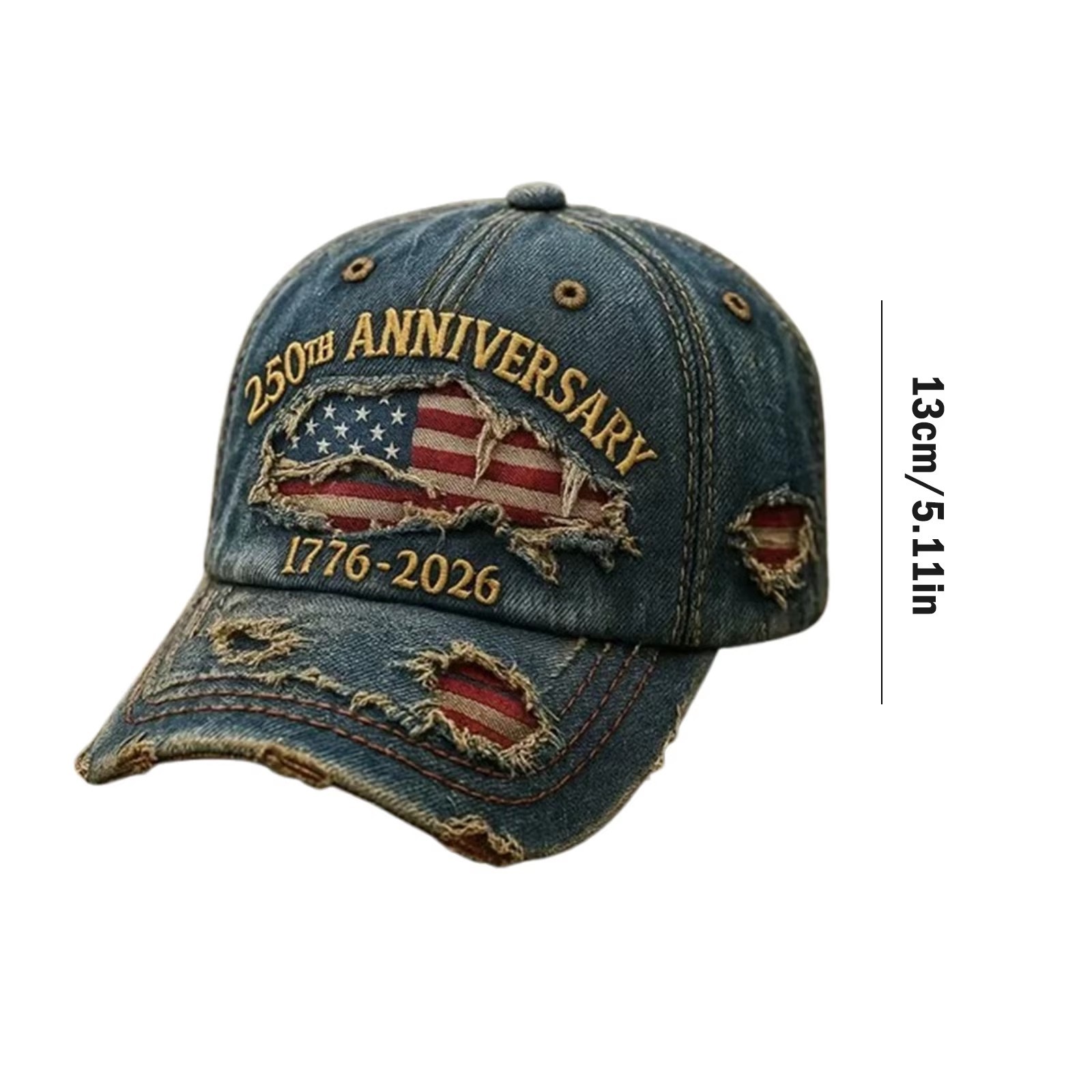Vintage Washed Cotton Snapback Baseball Cap Unisex Adjustable Strap Sun