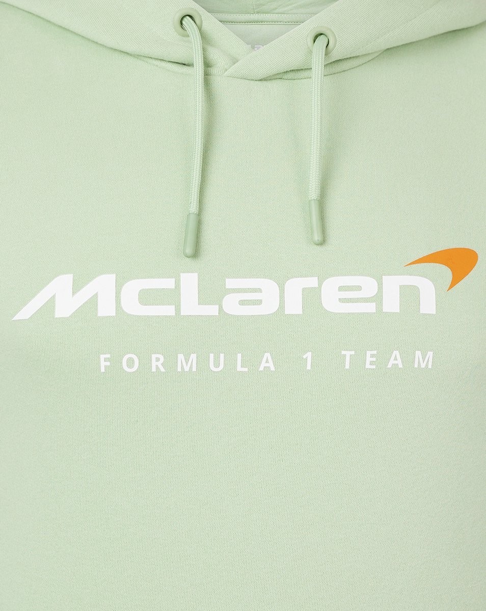 McLaren F1 Team Unisex Core Essentials Hoodie Sweatshirt Smoke Green Size Large