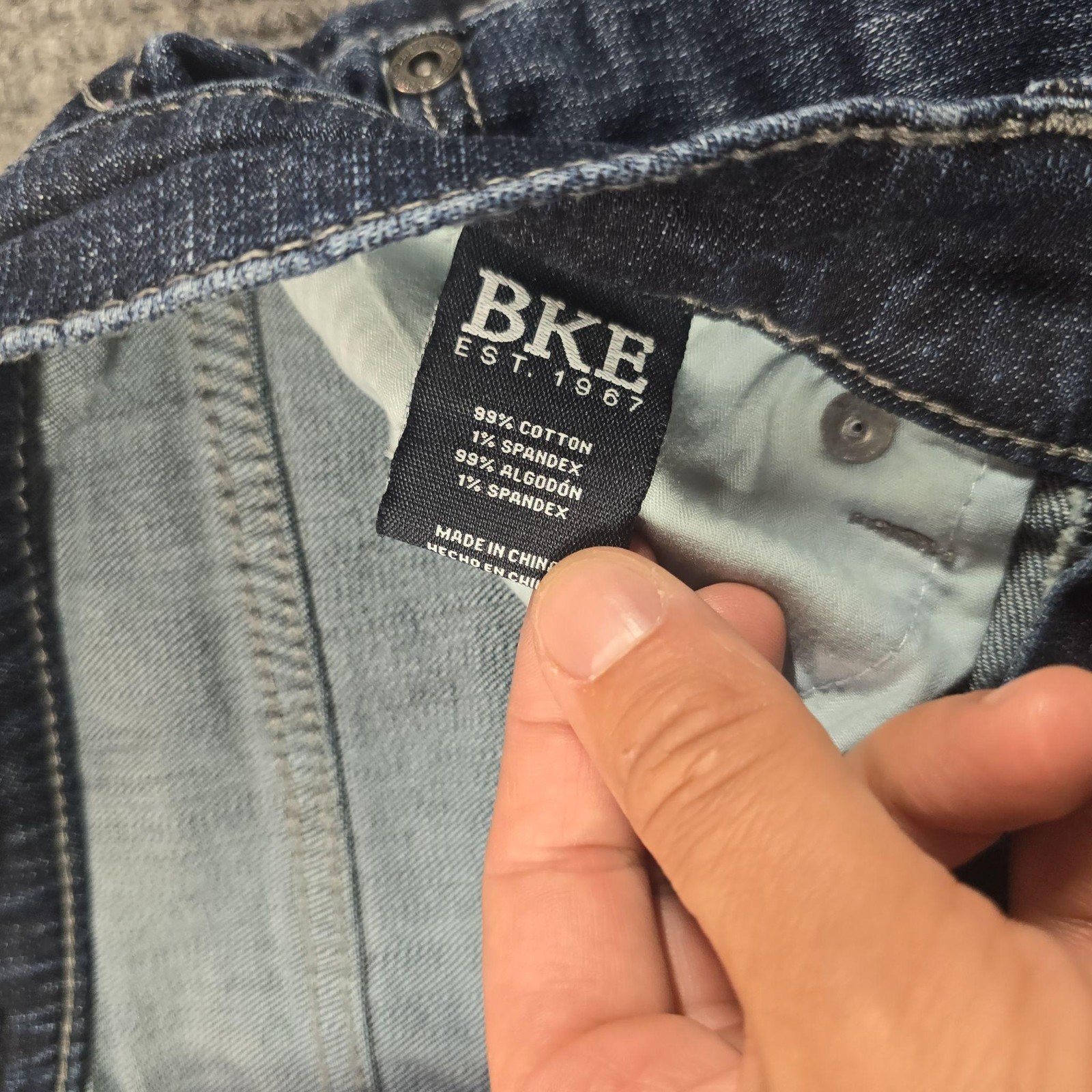 BKE Alec Jeans Mens 29×32 Blue Medium Wash Slim Straight Stretch Denim Pockets